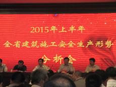 集团参加上半年全省建筑施工安全生产形势分析会